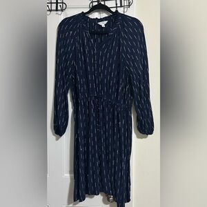 Time and Tru Dark Blue Long Sleeve Dress